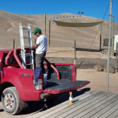 Camioneta y domo, los Sedimenadores Pasivos de Microplásticos en el fondo